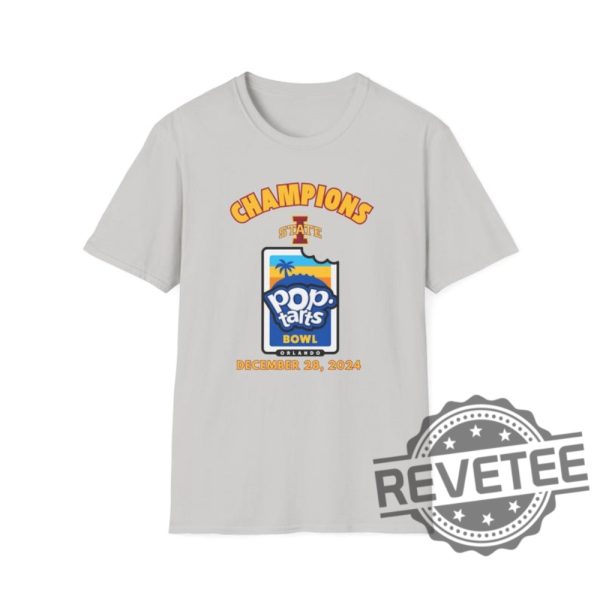 Poptart Bowl College Football Unisex Tshirt Gameday 2024 Pop Tarts Bowl Iowa State Cyclones Tee Shirt Sweatshirt Sports Fan Apparel Champs Unique revetee 1 3