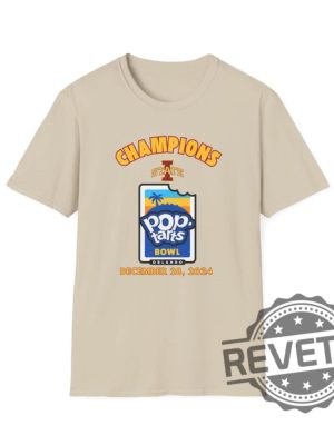 Poptart Bowl College Football Unisex Tshirt Gameday 2024 Pop Tarts Bowl Iowa State Cyclones Tee Shirt Sweatshirt Sports Fan Apparel Champs Unique revetee 1 4