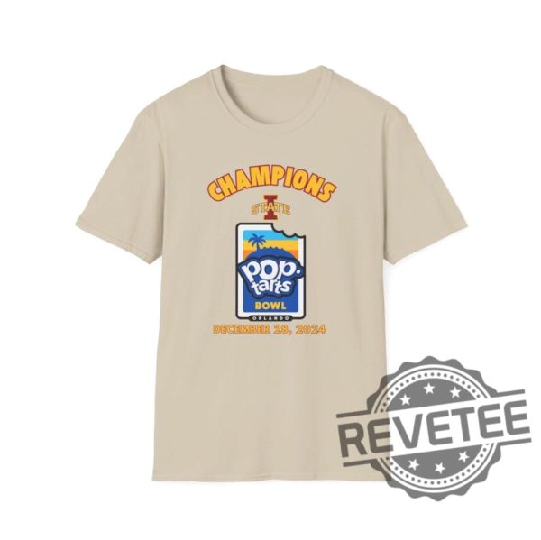 Poptart Bowl College Football Unisex Tshirt Gameday 2024 Pop Tarts Bowl Iowa State Cyclones Tee Shirt Sweatshirt Sports Fan Apparel Champs Unique revetee 1 4