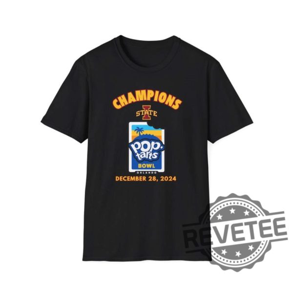 Poptart Bowl College Football Unisex Tshirt Gameday 2024 Pop Tarts Bowl Iowa State Cyclones Tee Shirt Sweatshirt Sports Fan Apparel Champs Unique revetee 1 5