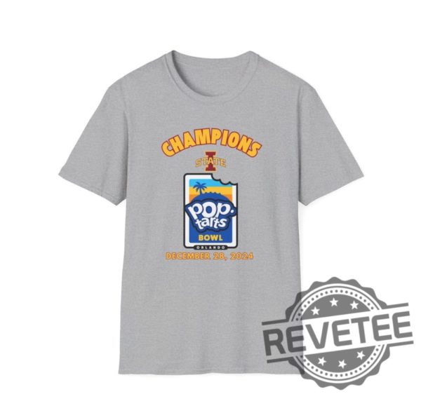 Poptart Bowl College Football Unisex Tshirt Gameday 2024 Pop Tarts Bowl Iowa State Cyclones Tee Shirt Sweatshirt Sports Fan Apparel Champs Unique revetee 1 6