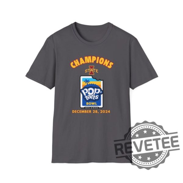 Poptart Bowl College Football Unisex Tshirt Gameday 2024 Pop Tarts Bowl Iowa State Cyclones Tee Shirt Sweatshirt Sports Fan Apparel Champs Unique revetee 1 7