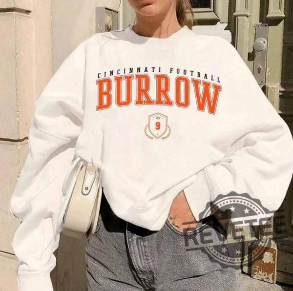 Cincinnati Bengals Joe Burrow Sweatshirt Tshirt Hoodie Tee Gifts For Fan Mens Womens Vintage 90S Shirts Football Sunday Sweater Hoodies Unique revetee 1 2