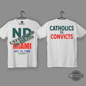 catholics vs convicts shirt