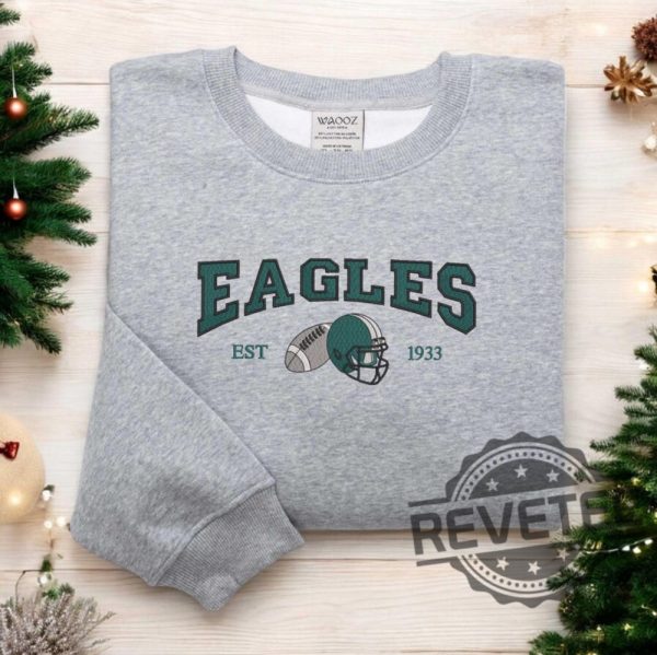 Philadelphia Eagles Embroidered Football Sweatshirts Tshirt Hoodie Tee Gift For Fan Mens Womens Philadelphia Football Fan Shirts Hoodies Unique revetee 1