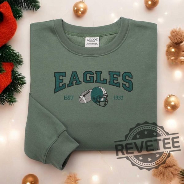 Philadelphia Eagles Embroidered Football Sweatshirts Tshirt Hoodie Tee Gift For Fan Mens Womens Philadelphia Football Fan Shirts Hoodies Unique revetee 1 2