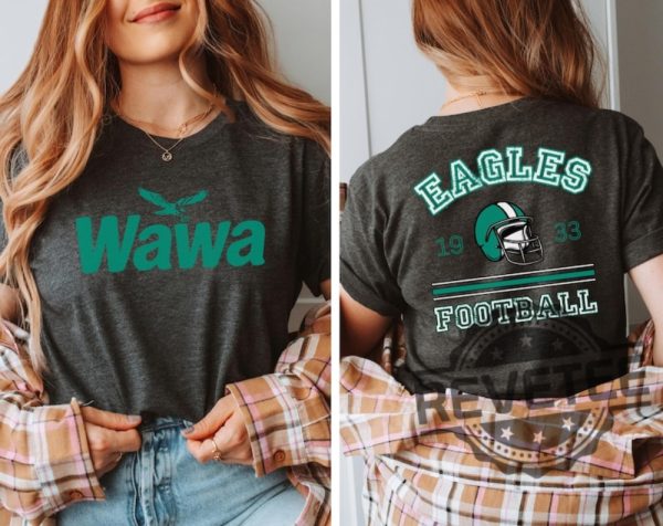 Philadelphia Eagles Wawa Shirt Hoodie Sweatshirt Tee Gift For Fan Mens Womens Double Sided Philadelphia Eagles Shirts Philly Wawa Hoodies revetee 1 3