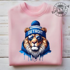 Detroit Football Shirt Cool Lions Football Sweatshirt Detroit Lions Football Hoodie Game Day Tshirt Lions Fun Gift giftyzy 2