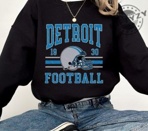 Detroit Football Shirt Vintage Detroit Lions Hoodie Detroit Game Day Apparel Trendy Detroit Football Fan Gift Lions Football Tshirt giftyzy 2