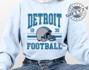 Detroit Football Shirt Vintage Detroit Lions Hoodie Detroit Game Day Apparel Trendy Detroit Football Fan Gift Lions Football Tshirt giftyzy 8