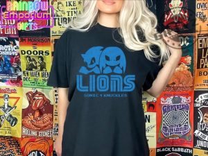 Sonic Knuckles Lions Tshirt Detroit Fan Sweatshirt Custom Sports Apparel giftyzy 4