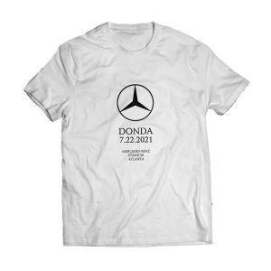 kanye west donda shirt 7.22.21 mercedes unisex shirt white