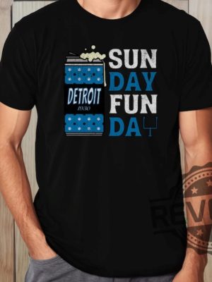 Detroit Lions Sunday Funday Football Shirt Hoodie Sweatshirt Vintage Football Shirts Game Day Tshirt Sweater Hoodies Tee Gift For Fan Unique revetee 1 1