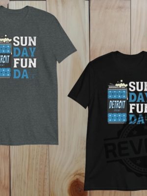 Detroit Lions Sunday Funday Football Shirt Hoodie Sweatshirt Vintage Football Shirts Game Day Tshirt Sweater Hoodies Tee Gift For Fan Unique revetee 1 4