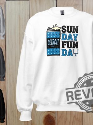 Detroit Lions Sunday Funday Football Shirt Hoodie Sweatshirt Vintage Football Shirts Game Day Tshirt Sweater Hoodies Tee Gift For Fan Unique revetee 1 5