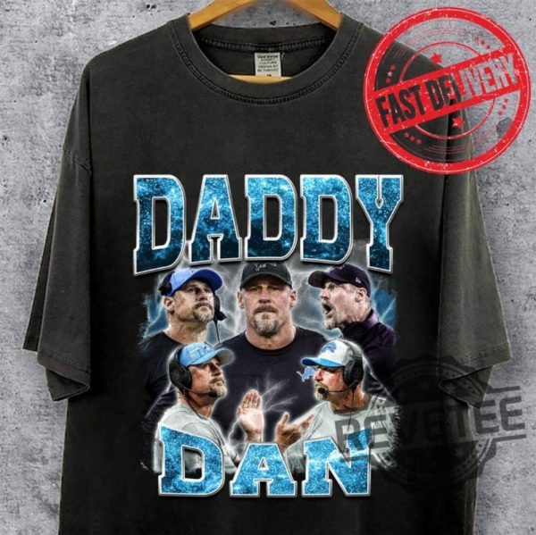 Daddy Dan Bootleg Sport Vintage Shirt Sweatshirt Hoodie Tee Gift For Fan Detroit Lions Head Coach Sweater Hoodies Unique revetee 1