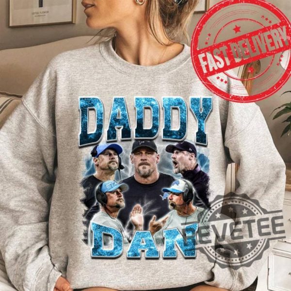 Daddy Dan Bootleg Sport Vintage Shirt Sweatshirt Hoodie Tee Gift For Fan Detroit Lions Head Coach Sweater Hoodies Unique revetee 1 2