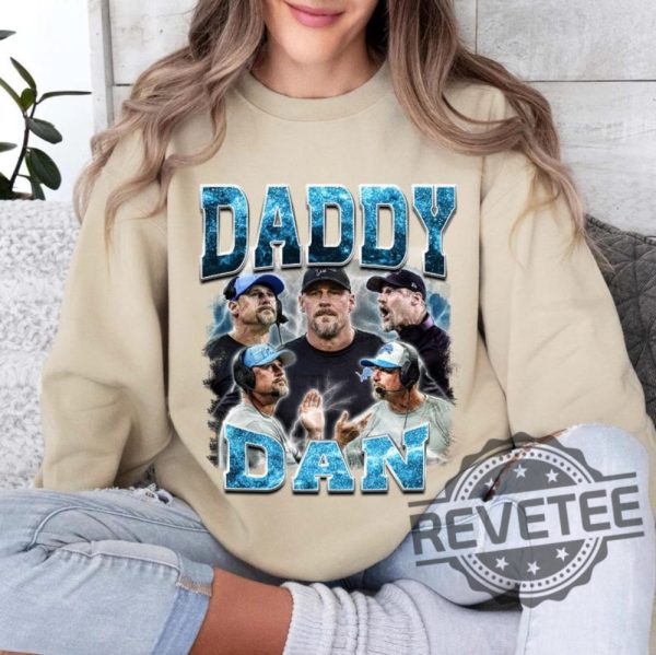 Daddy Dan Bootleg Sport Vintage Shirt Sweatshirt Hoodie Tee Gift For Fan Detroit Lions Head Coach Sweater Hoodies Unique revetee 1 3