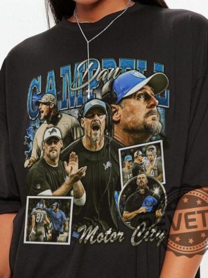 Dan Campbell Detroit Lions Head Coach Shirt Hoodie Sweatshirt Tee Gift For Fan Christmas Shirts Unisex Vintage Unique revetee 1 1