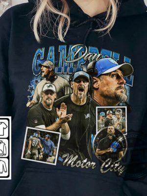 Dan Campbell Detroit Lions Head Coach Shirt Hoodie Sweatshirt Tee Gift For Fan Christmas Shirts Unisex Vintage Unique revetee 1 3