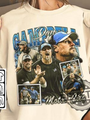 Dan Campbell Detroit Lions Head Coach Shirt Hoodie Sweatshirt Tee Gift For Fan Christmas Shirts Unisex Vintage Unique revetee 1 4