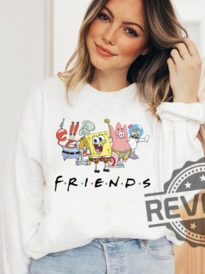 Spongebob Friends Sweatshirt Hoodie Tshirt Tee Gift For Fan Vintage Patrick Star And Frend Sweater Hoodies Unique revetee 1 5