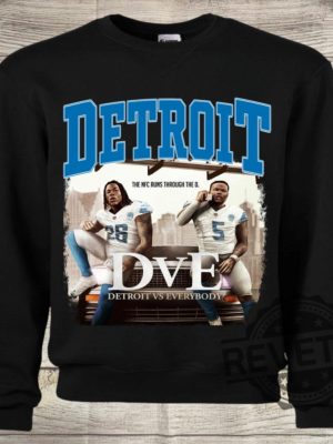 Detroit Lions Detroit Vs Everybody Dve Sweatshirt Tshirt Hoodie Tee Gift For Fan Men Women Sweater Hoodies Birthday Gifts Unique Pullover revetee 1 1