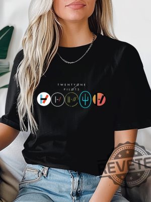 Twenty One Pilots Unisex Tee Tshirt Hoodie Sweatshirt Tee Gift For Mens Womens Merchandise Band Shirts Music Concert Fan Apparel Shirt revetee 1 1