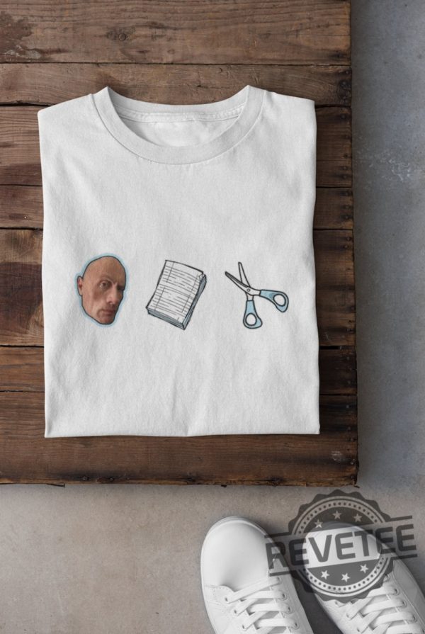 The Rock Paper Scissors Tshirt Sweatshirt Funny Meme Hoodie The Rock Sweatshirts Dwayne Johnson Shirts Hilarious Celebrity T Shirt Unique revetee 1