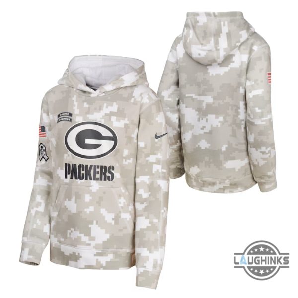 green bay packers salute to service sweatshirt hoodie t shirt 2024 replica