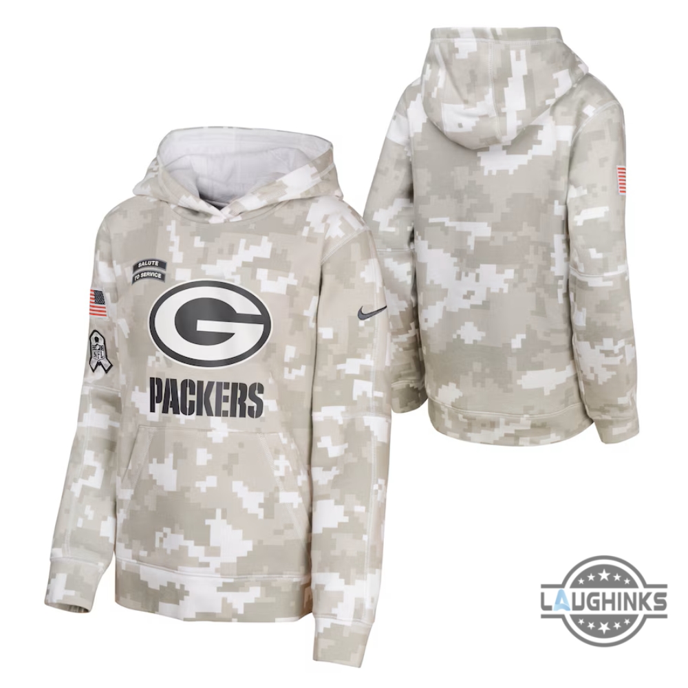 Green Bay Packers Salute To Service Sweatshirt Hoodie T Shirt 2024 Replica