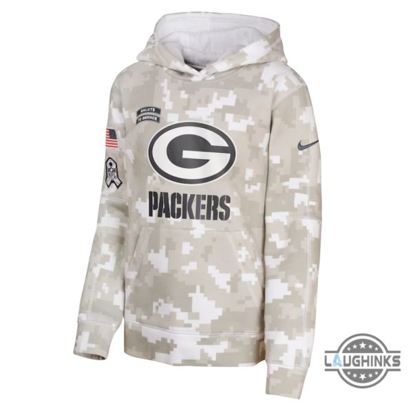 green bay packers salute to service sweatshirt hoodie t shirt 2024 replica