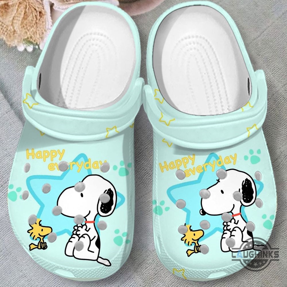 Happy Everyday Snoopy Crocs