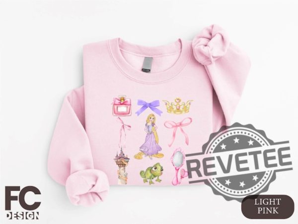 Disney Rapunzel Coquette Sweatshirt Hoodie Tshirt Tee Gift For Fan Disney Tangled Shirts Rapunzel Coquette Sweater Chasing Dreams Hoodies revetee 1