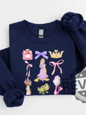 Disney Rapunzel Coquette Sweatshirt Hoodie Tshirt Tee Gift For Fan Disney Tangled Shirts Rapunzel Coquette Sweater Chasing Dreams Hoodies revetee 1 1