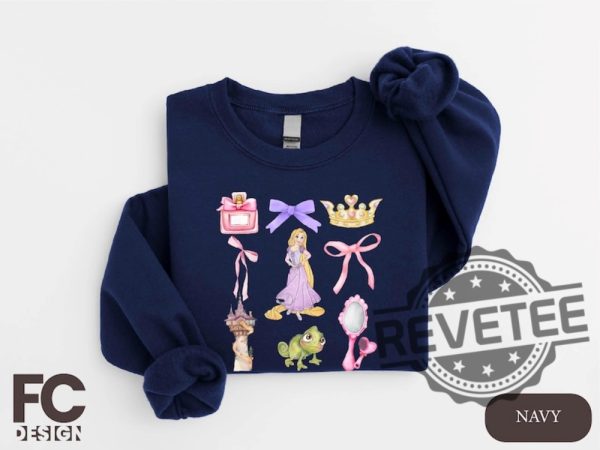 Disney Rapunzel Coquette Sweatshirt Hoodie Tshirt Tee Gift For Fan Disney Tangled Shirts Rapunzel Coquette Sweater Chasing Dreams Hoodies revetee 1 1