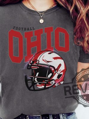 Retro Ohio State Buckeyes Football Shirt Hoodie Sweatshirt Vintage Ohio Football Tee Columbus Ohio Tshirt Sweater Hoodies Unique revetee 1 1