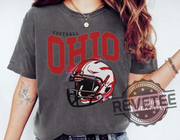 Retro Ohio State Buckeyes Football Shirt Hoodie Sweatshirt Vintage Ohio Football Tee Columbus Ohio Tshirt Sweater Hoodies Unique revetee 1 1