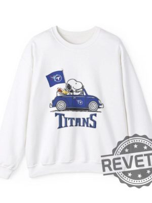 Nfl Tennessee Titans Snoopy Funny Drive Sweatshirt Hoodie Tshirt Tee Gift For Fans Sports Apparel Titans Game Night Sweater Unique revetee 1 1