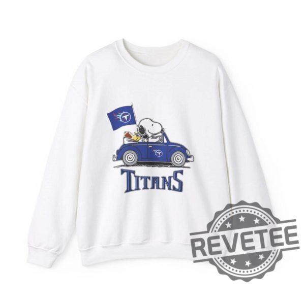 Nfl Tennessee Titans Snoopy Funny Drive Sweatshirt Hoodie Tshirt Tee Gift For Fans Sports Apparel Titans Game Night Sweater Unique revetee 1 1