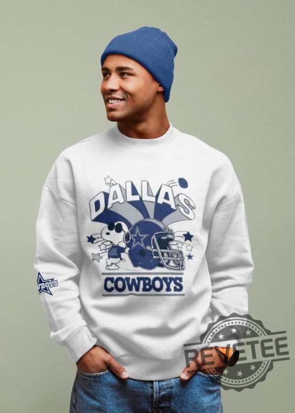 Dallas Cowboys Snoopy Sweatshirt Hoodie Tshirt Nfl Team Fan Apparel Football Lover Gift Team Mascot Graphic Pullover Game Day Gear revetee 1