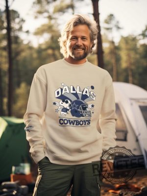 Dallas Cowboys Snoopy Sweatshirt Hoodie Tshirt Nfl Team Fan Apparel Football Lover Gift Team Mascot Graphic Pullover Game Day Gear revetee 1 1