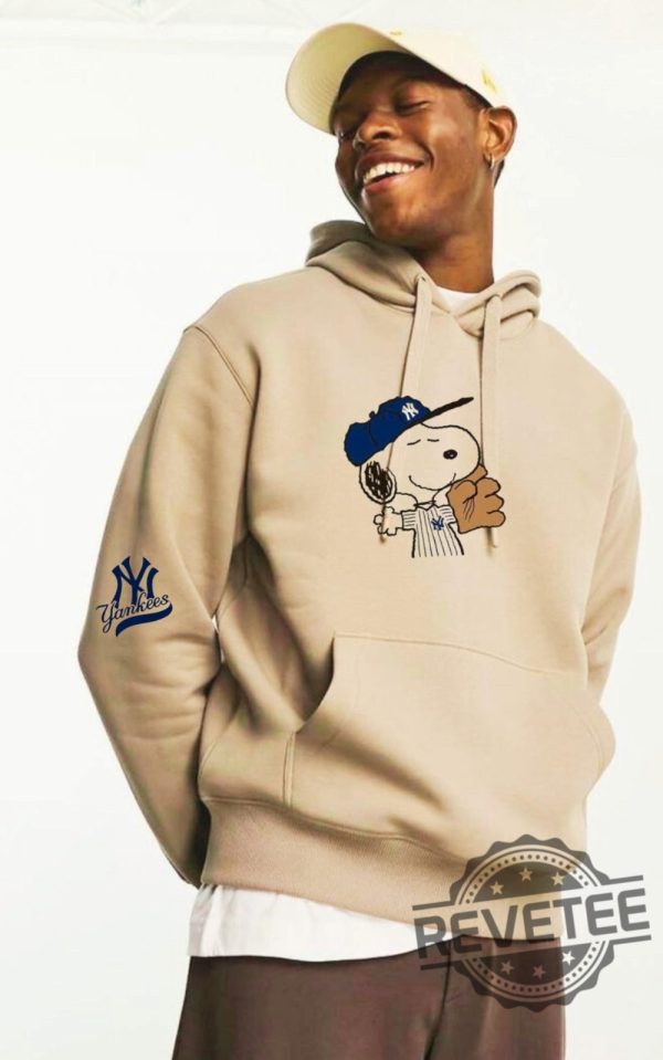 Funny Snoopy New York Yankees Hoodie Tshirt Sweatshirt Baseball Fan Gift Unisex Pullover Mlb Apparel Sports Sweatshirts Unique revetee 1