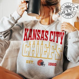 Chiefs Kc Kansas City Shirt Football Kansas City Hoodie Red And Yellow Football Sweatshirt Red Gold Kansas City Football Tshirt giftyzy 5