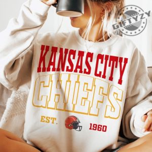 Chiefs Kc Kansas City Shirt Football Kansas City Hoodie Red And Yellow Football Sweatshirt Red Gold Kansas City Football Tshirt giftyzy 7