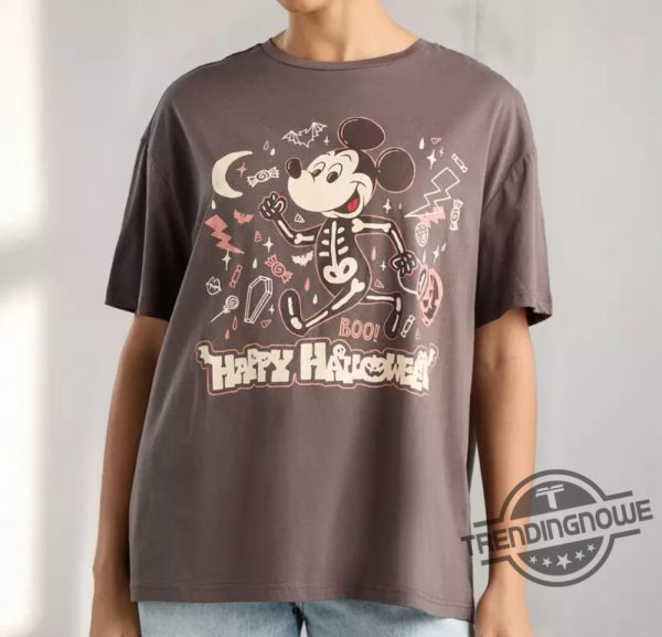 Skeleton Mickey Mouse Shirt Spooky And Fun Disney Inspired Tee trendingnowe 1
