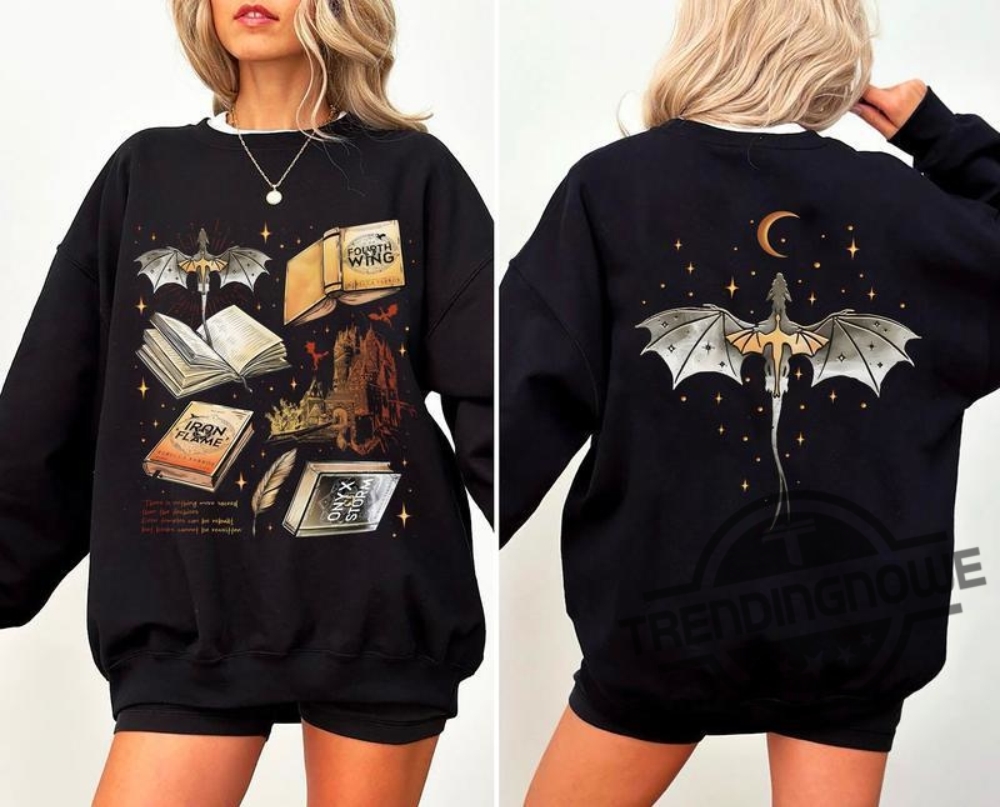 Onyx Storm Basgiath War Fourth Wing Series Sweatshirt - Fantasy Inspired Cozy Apparel 7 Onyx Storm Basgiath War Fourth Wing Series Sweatshirt – Fantasy Inspired Cozy Apparel