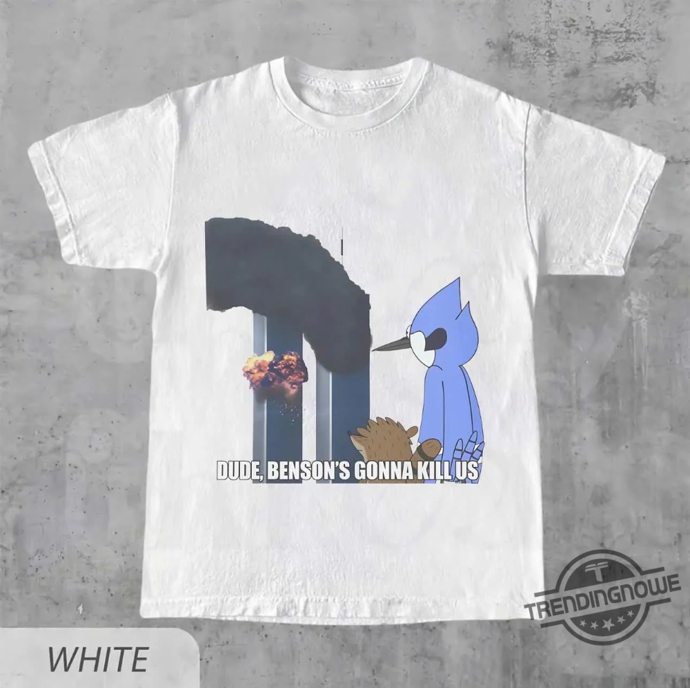Regular Show 911 Meme Shirt - Bold And Controversial Graphic Tee For Fans 6 Regular Show 911 Meme Shirt – Bold and Controversial Graphic Tee for Fans
