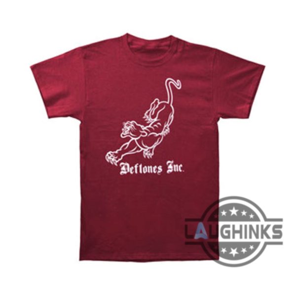 deftones white panther shirt reprinted