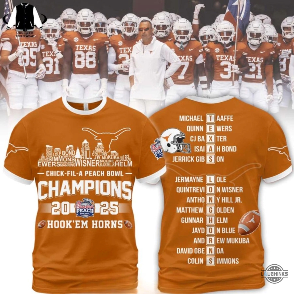 Texas Longhorns Chick Fil A Peach Bowl 2025 Shirt